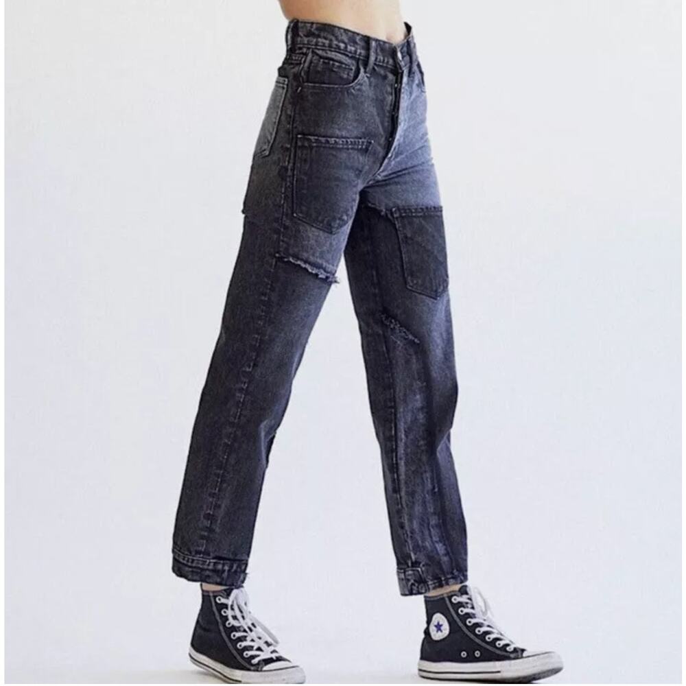 REVICE Matchmaker / The One Black Jeans Size 32 Patchwork Denim